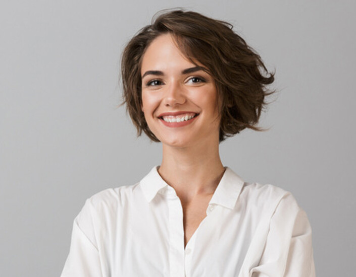 Lachende vrouw